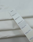 White Structured Cotton Gabardine