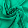 Dark Green Stretch Pure Silk Crepe De Chine
