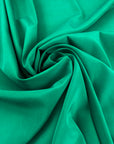 Dark Green Stretch Pure Silk Crepe De Chine