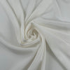 White Stretch Pure Silk Crepe De Chine