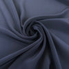 Navy Blue Pure Silk Crepe De Chine