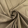 Brown Stretch Pure Silk Crepe De Chine