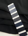 Black Pure Silk Crepe De Chine
