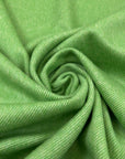 Light Green And White Melange Wool Blend
