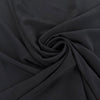 Black Fluid Silk Crepe De Chine