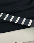 Dark Blue Stretch Crepe Cady With A Sable' Structure
