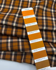 Light Brown Checked Wool