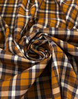 Light Brown Checked Wool
