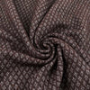 Brown Wool Flannel Jacquard