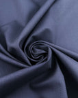 Blue Stretch Wool Blend Bonded With Interlock