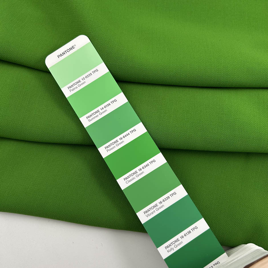 Green Double Face Bistretch Wool