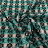 Light Blue Black And Silver Tweed