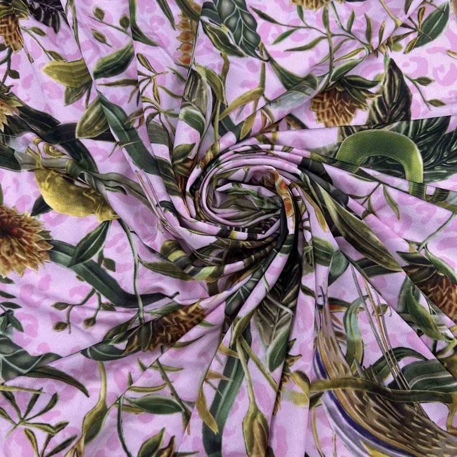 Floral Printed Viscose Jersey