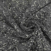 Black And White Cotton Blend Tweed