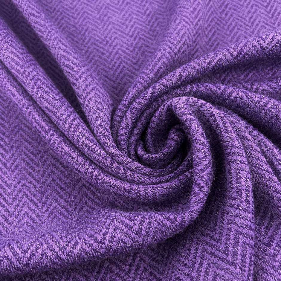 Purple Double Face Geometrical Pattern Jersey