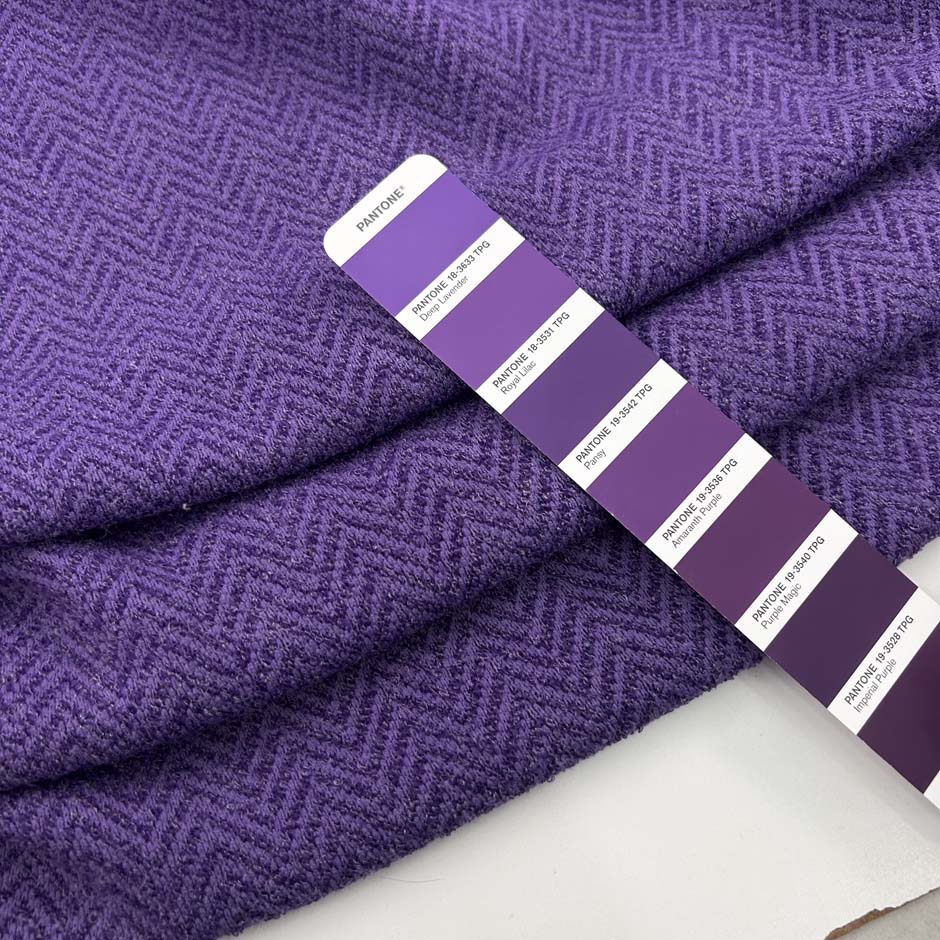 Purple Double Face Geometrical Pattern Jersey