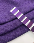 Purple Double Face Geometrical Pattern Jersey