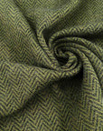 Green Double Face Geometrical Pattern Jersey