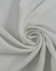 White Polyester Crepe Cady