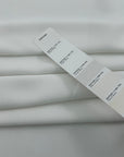 White Polyester Crepe Cady