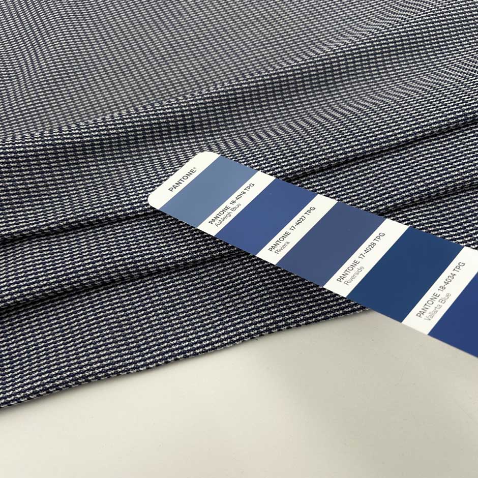 Blue And White Cotton Jersey