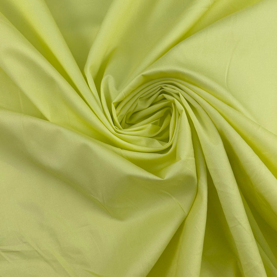 Bright Yellow Cotton Popeline