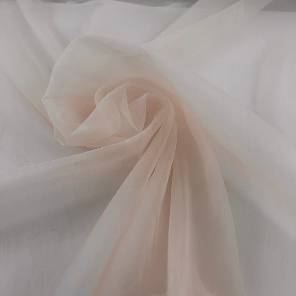 White Light Silk Organza