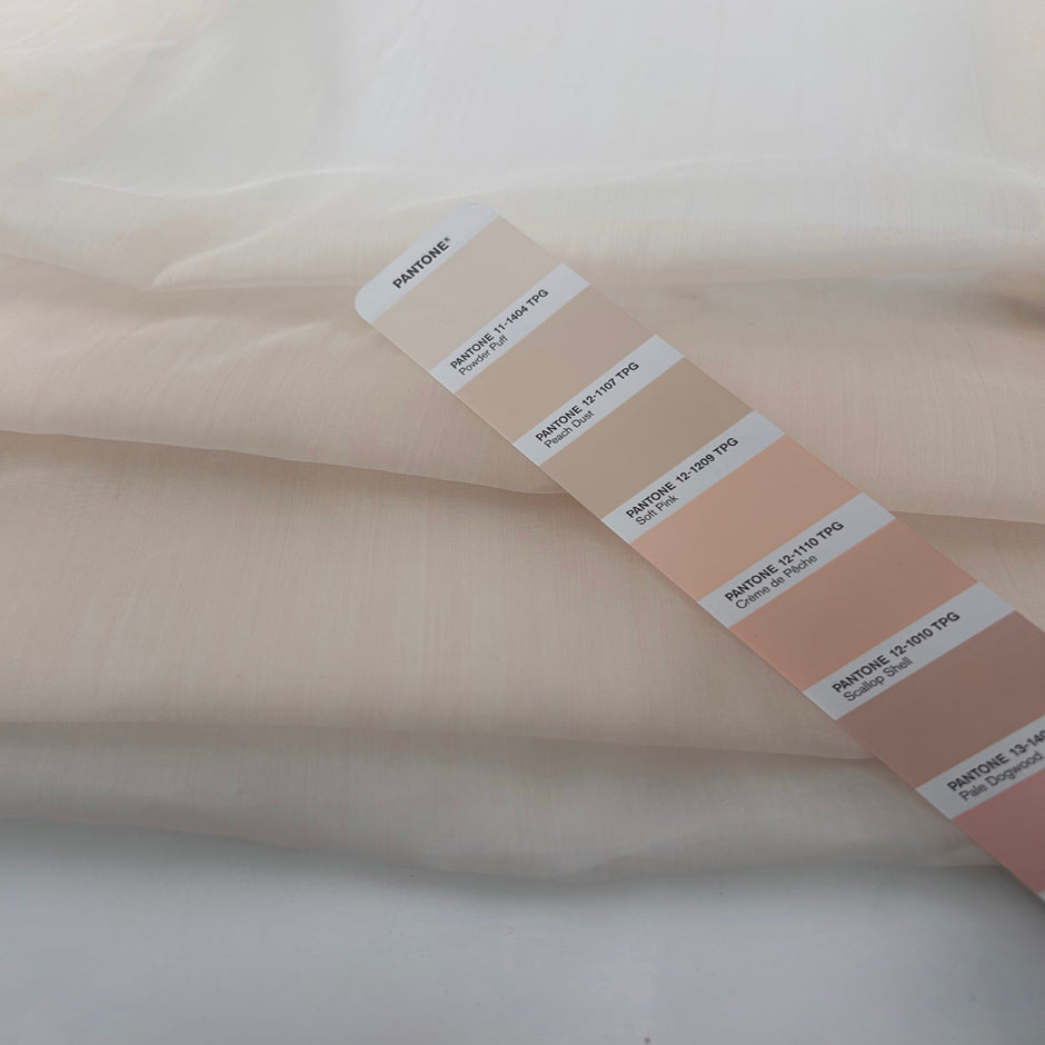 White Light Silk Organza