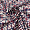 Red And Blue Yarn Dyed Popeline