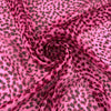 Pink Animalier Printed Pure Silk Chiffon