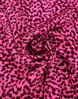 Pink Animalier Printed Silk Crepe De Chine