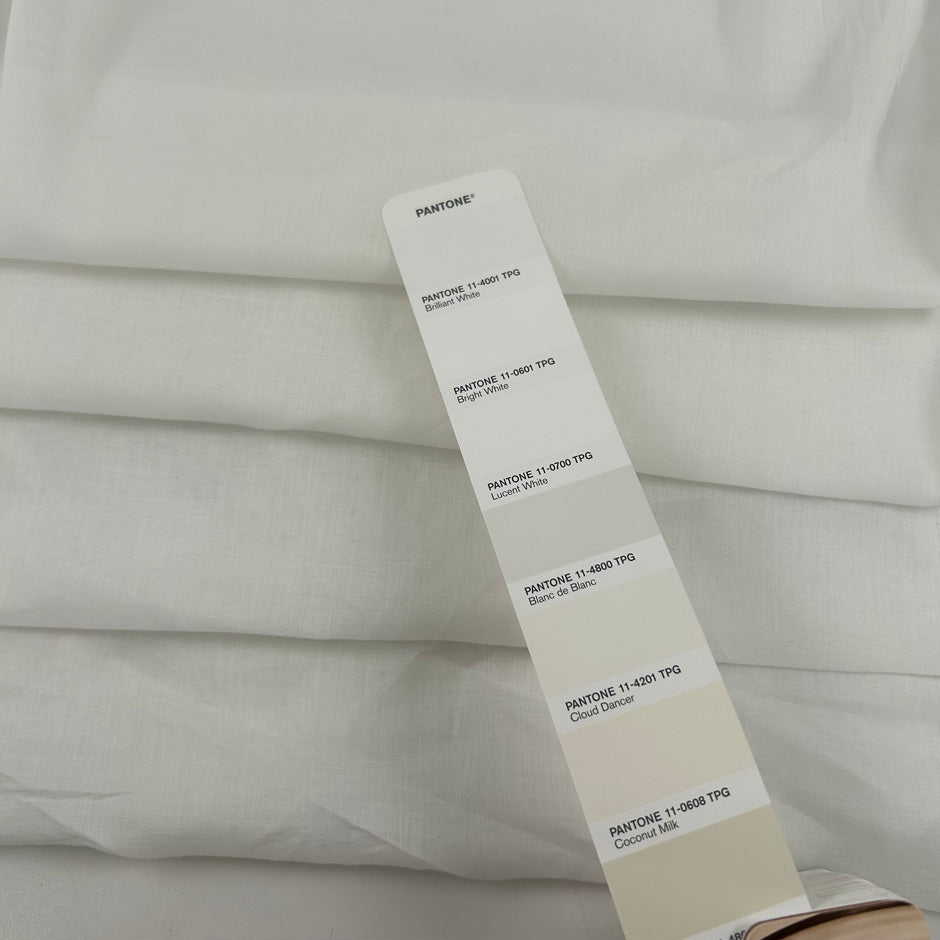 White Lightweight Cotton Voile