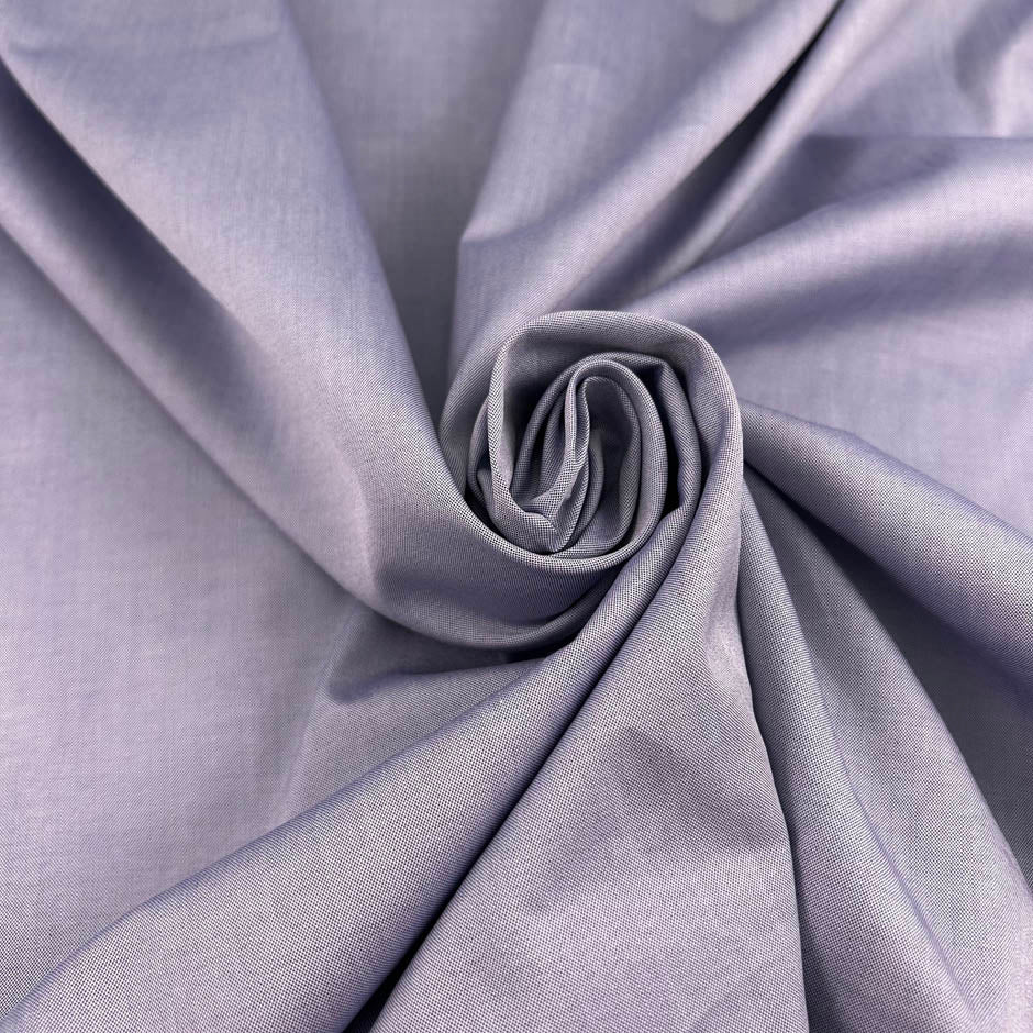 Blue And White Iridescent Cotton Oxford