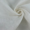 White Structured Pure Linen Canvas