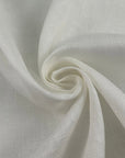 White Geometric Pattern Pure Linen Jacquard