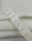 White Geometric Pattern Pure Linen Jacquard