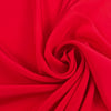 Red Pure Silk Crepe De Chine