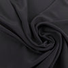 Black Pure Silk Crepe De Chine