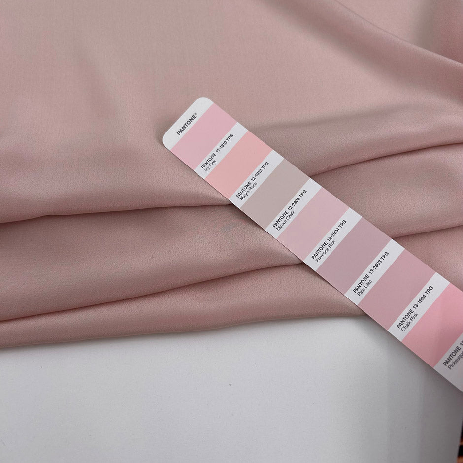 Powder Pink Light Weight Crepe De Chine