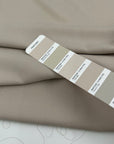 Beige Stretch Polyester Crepe