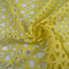 Geometric Pattern Yellow Cotton Macrame' Lace