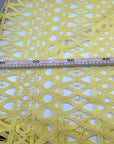 Geometric Pattern Yellow Cotton Macrame' Lace