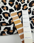 White Polyester Crepe With An Animalier Print