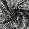 Animalier Pattern Black And Silver Polyester Jacquard