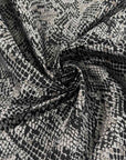 Animalier Pattern Black And Silver Polyester Jacquard