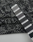Animalier Pattern Black And Silver Polyester Jacquard