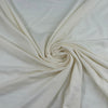 Natural White Viscose And Wool Jersey