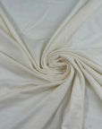 Natural White Viscose And Wool Jersey