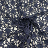 Floral Pattern Blue Viscose Macrame' Lace