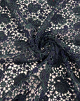 Blue And Green Pure Wool Italian Macrame' Lace